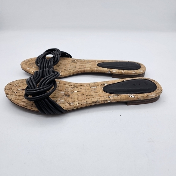 Esprit Womens Katelyn Sandal Faux Leather Flip Flop Flat Slip On Black 10 M - Picture 11 of 12